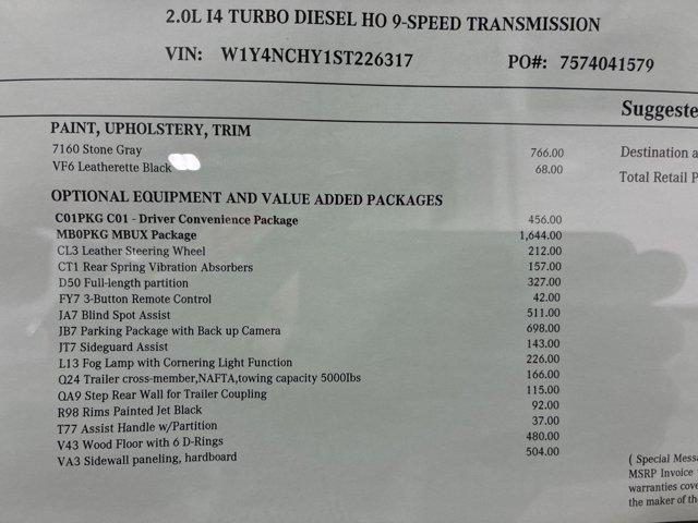 new 2025 Mercedes-Benz Sprinter 2500 car, priced at $69,329