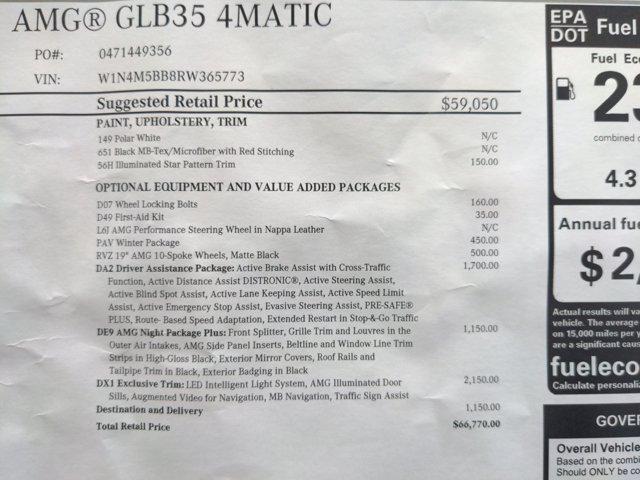 new 2024 Mercedes-Benz AMG GLB 35 car, priced at $66,770
