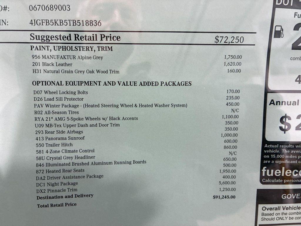 new 2026 Mercedes-Benz GLE 450 car, priced at $91,245