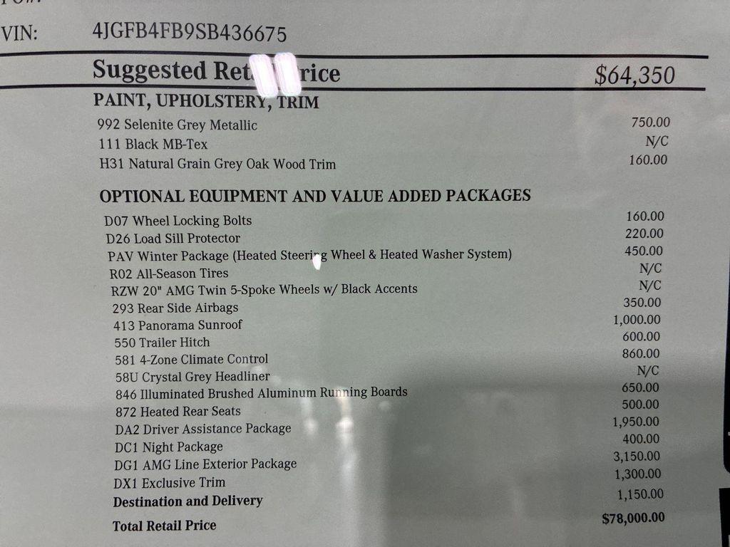 new 2025 Mercedes-Benz GLE 350 car, priced at $78,000