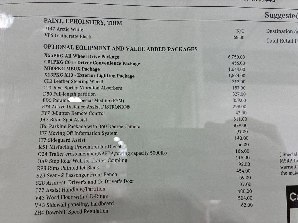 new 2025 Mercedes-Benz Sprinter 2500 car, priced at $78,541