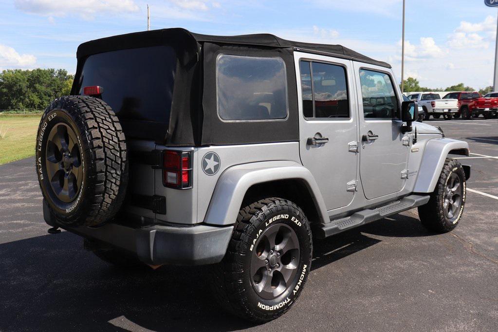 used 2017 Jeep Wrangler Unlimited car, priced at $18,000