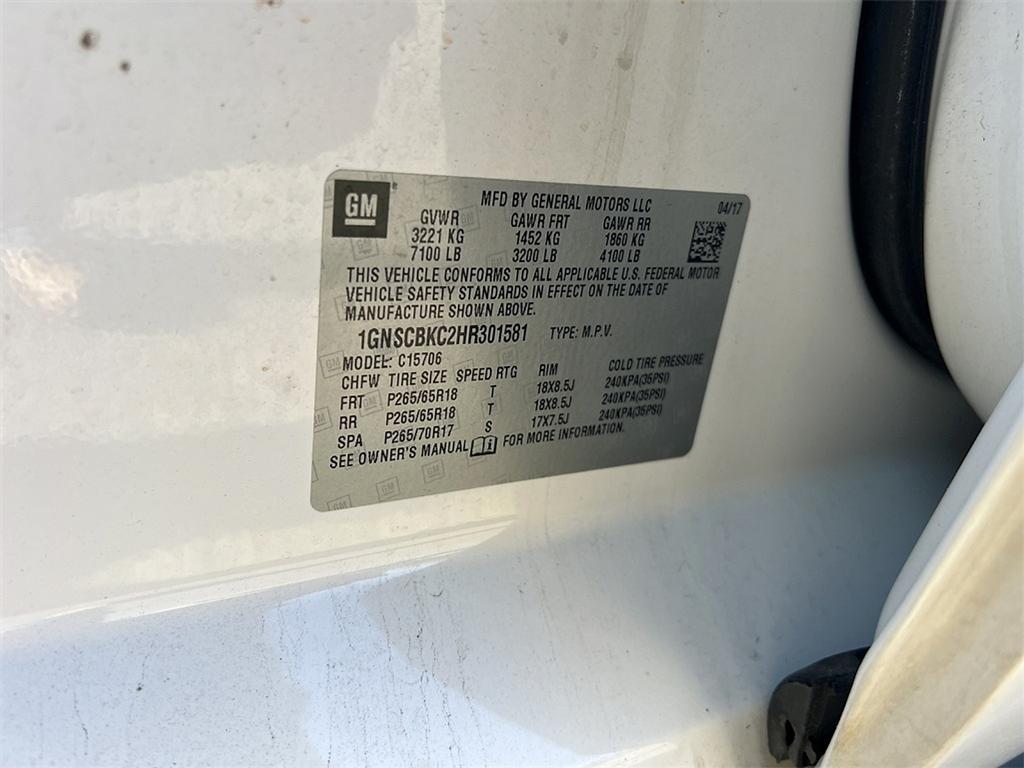 used 2017 Chevrolet Tahoe car, priced at $19,785