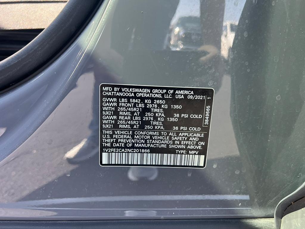 used 2022 Volkswagen Atlas Cross Sport car, priced at $29,211