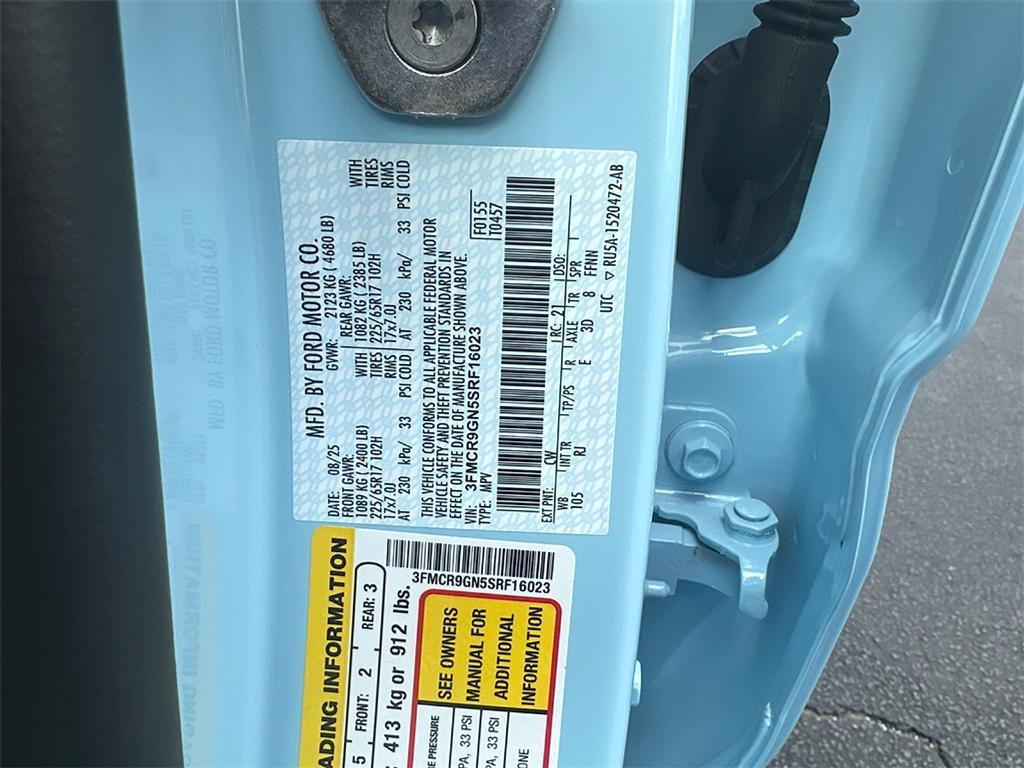 new 2025 Ford Bronco Sport car, priced at $30,340