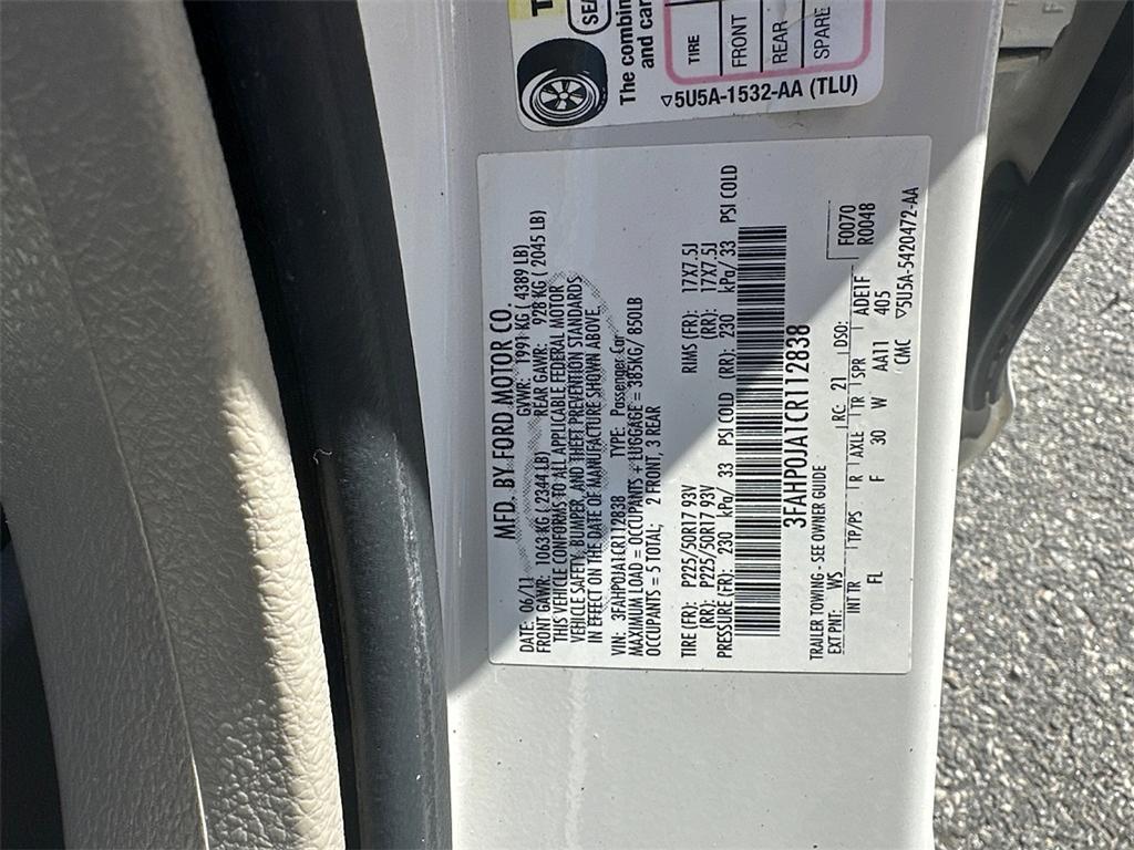 used 2012 Ford Fusion car, priced at $8,955