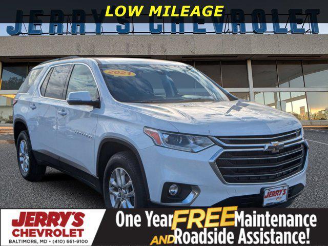 used 2021 Chevrolet Traverse car, priced at $25,321