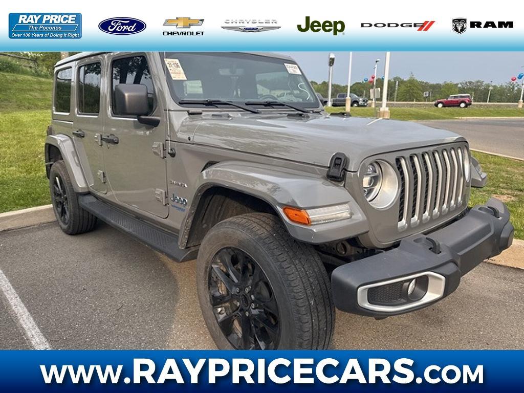 used 2021 Jeep Wrangler Unlimited 4xe car, priced at $33,887