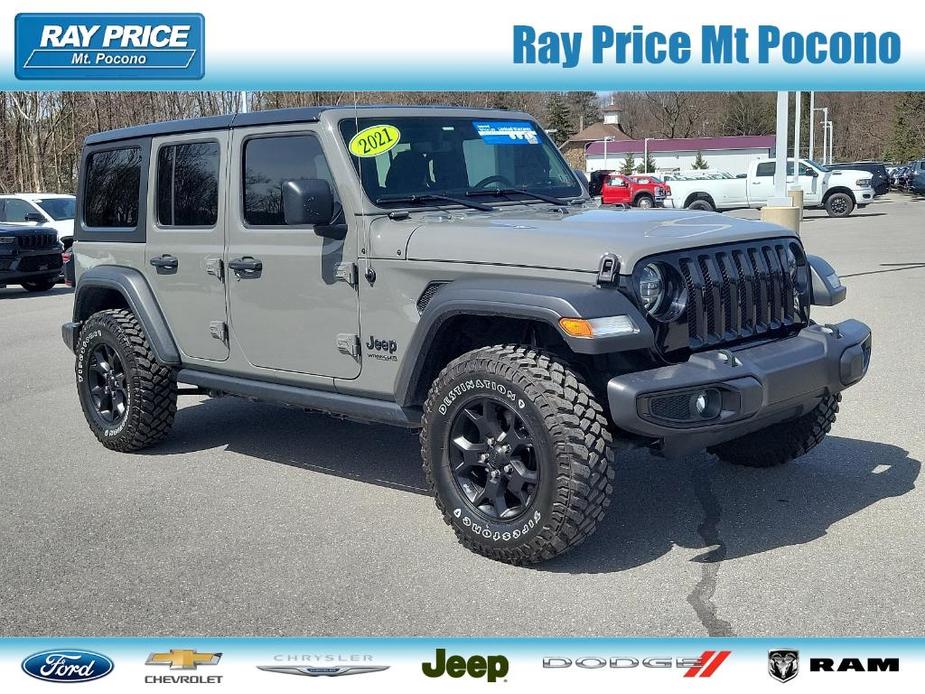 used 2021 Jeep Wrangler Unlimited car, priced at $33,928