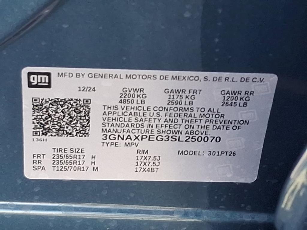 new 2025 Chevrolet Equinox car, priced at $31,999