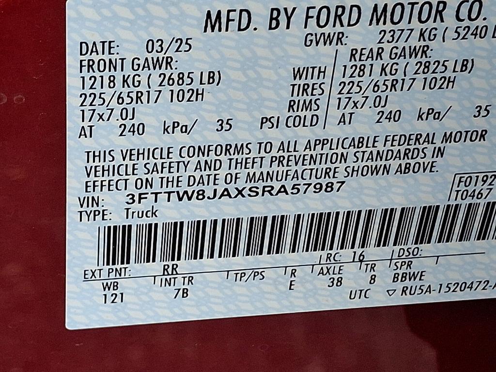 new 2025 Ford Maverick car, priced at $35,279