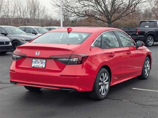 new 2025 Honda Civic car, priced at $25,345