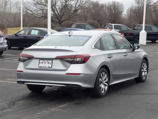 new 2025 Honda Civic car, priced at $25,345