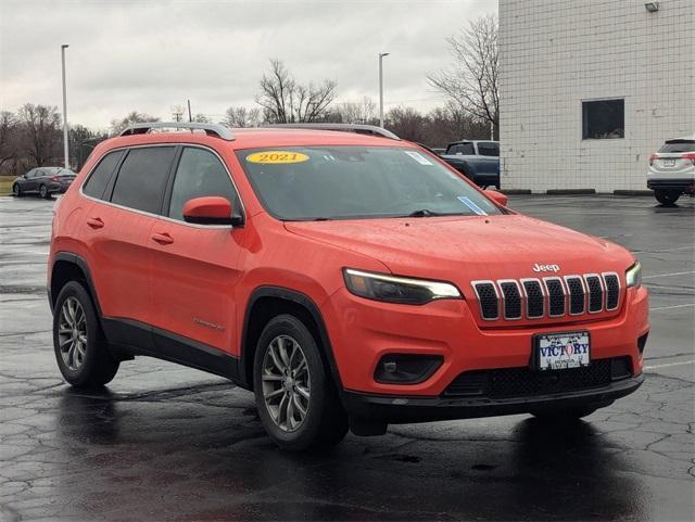 used 2021 Jeep Cherokee car, priced at $19,280