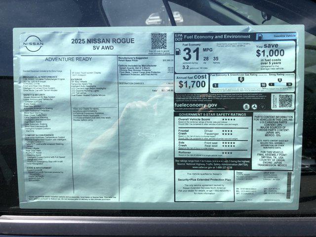 new 2025 Nissan Rogue car, priced at $31,630