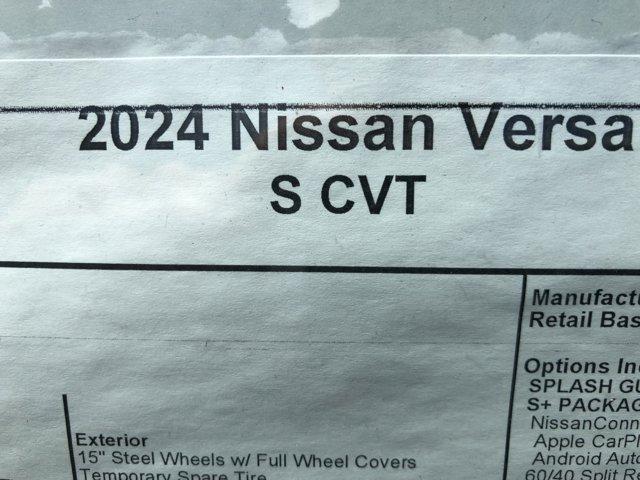 new 2024 Nissan Versa car, priced at $20,350