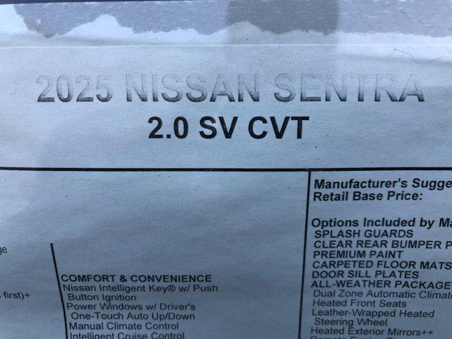 new 2025 Nissan Sentra car, priced at $24,211