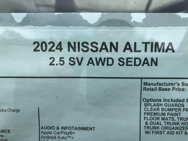 new 2024 Nissan Altima car, priced at $29,703