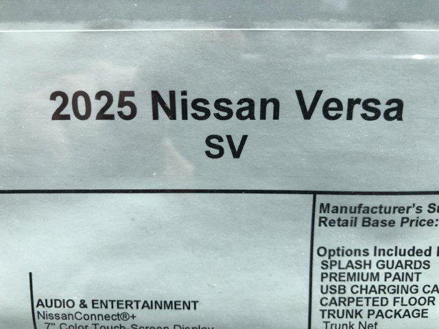 new 2025 Nissan Versa car, priced at $22,835