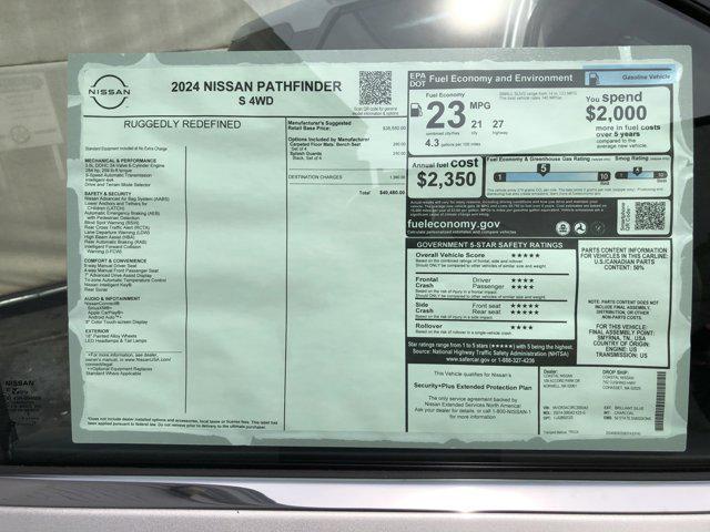 new 2024 Nissan Pathfinder car, priced at $37,242