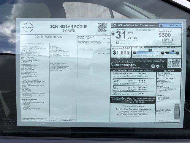 new 2026 Nissan Rogue car, priced at $32,818