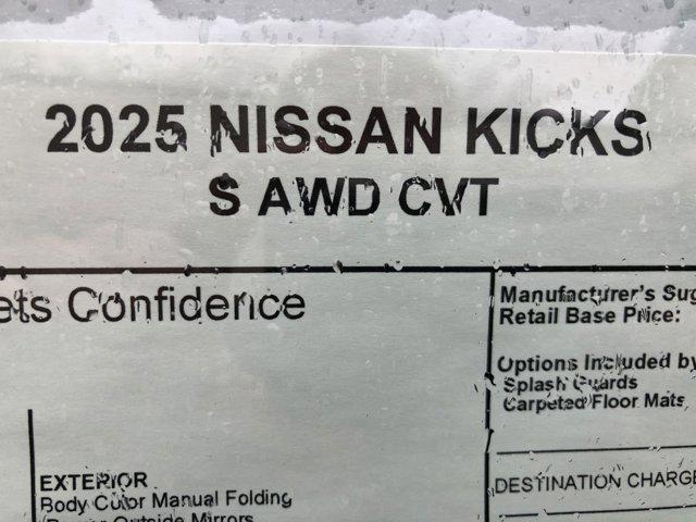 new 2025 Nissan Kicks car, priced at $24,405