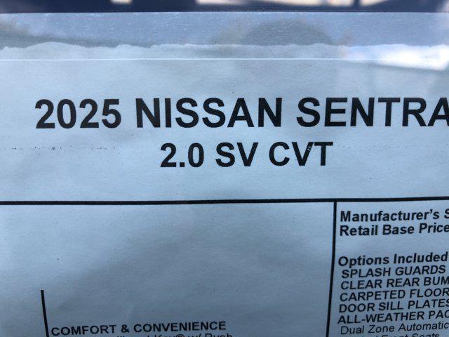 new 2025 Nissan Sentra car, priced at $24,602