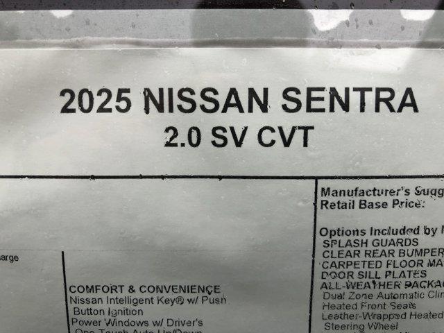 new 2025 Nissan Sentra car, priced at $24,602