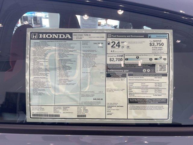 used 2024 Honda Civic Type R car, priced at $49,990