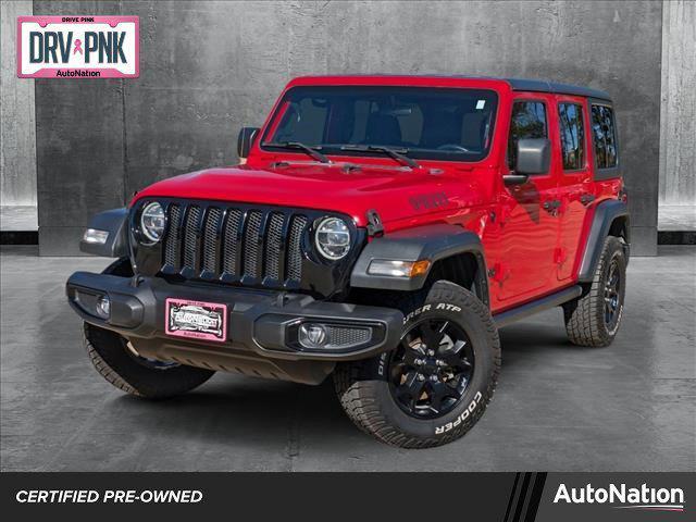 used 2021 Jeep Wrangler Unlimited car, priced at $28,656