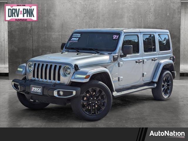 used 2021 Jeep Wrangler Unlimited 4xe car, priced at $31,852