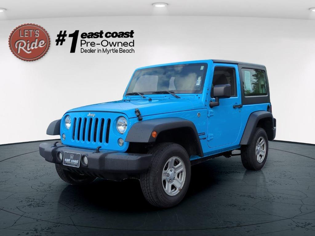 used 2018 Jeep Wrangler JK car, priced at $19,500