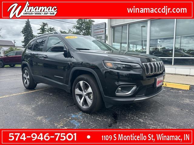 used 2021 Jeep Cherokee car, priced at $23,750
