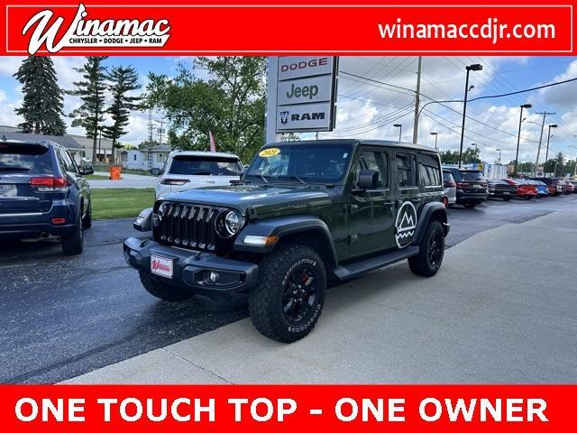 used 2021 Jeep Wrangler Unlimited car, priced at $35,586