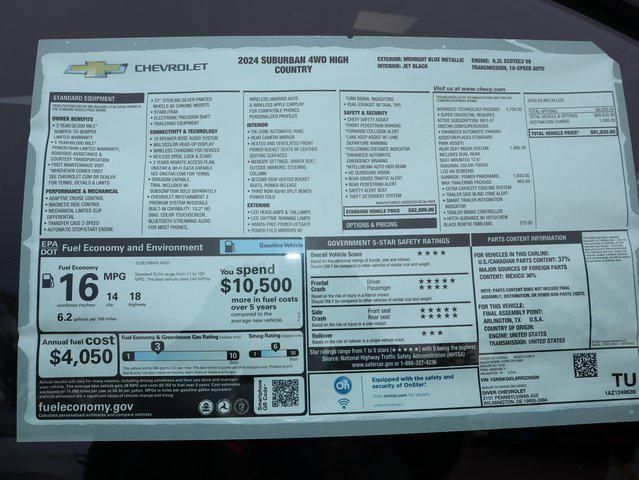 new 2024 Chevrolet Suburban car, priced at $89,830