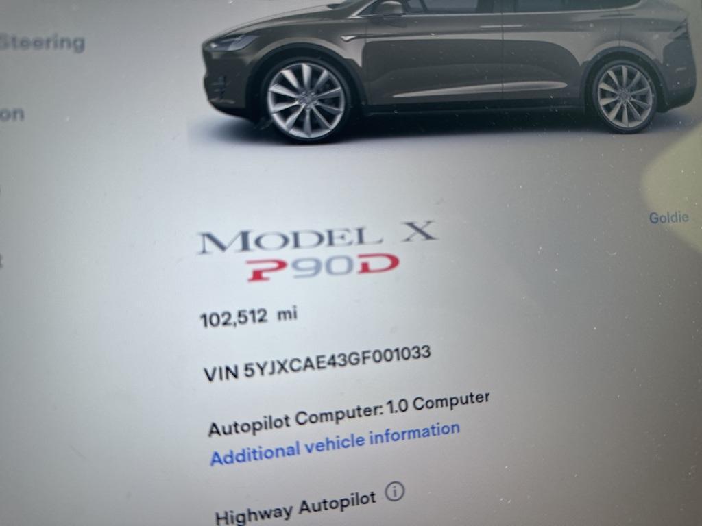 used 2016 Tesla Model X car, priced at $25,000