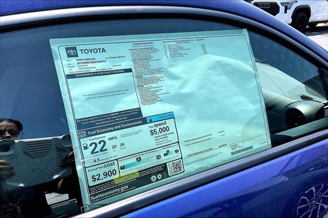 new 2025 Toyota GR86 car, priced at $35,965