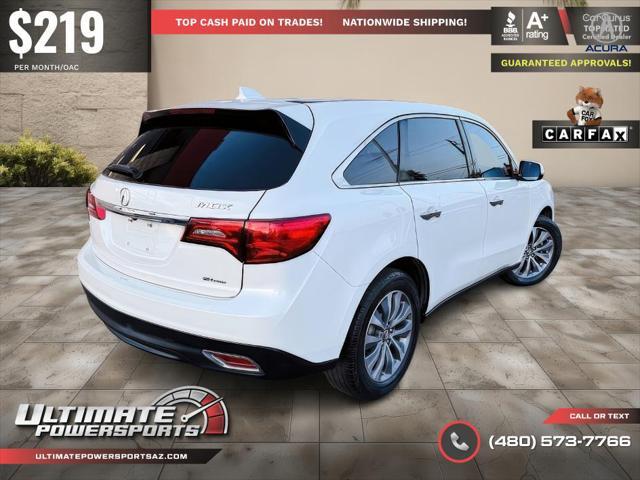 used 2016 Acura MDX car, priced at $14,995