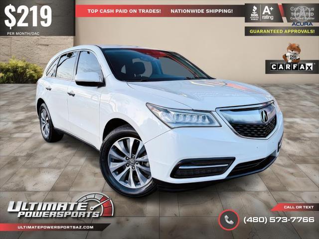 used 2016 Acura MDX car, priced at $14,995