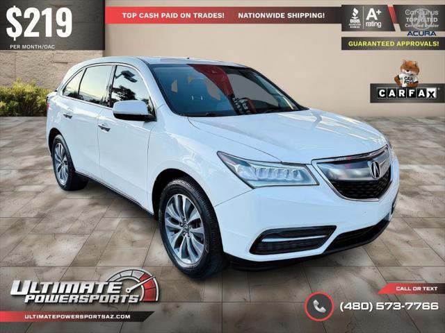 used 2016 Acura MDX car, priced at $14,995