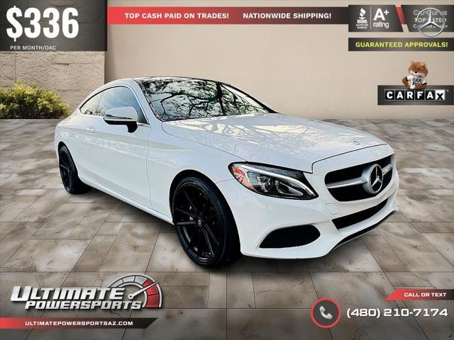 used 2018 Mercedes-Benz C-Class car, priced at $22,995