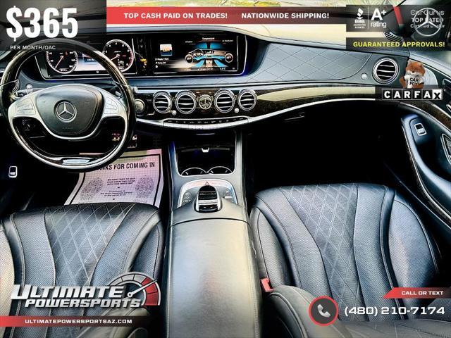 used 2015 Mercedes-Benz S-Class car, priced at $24,995