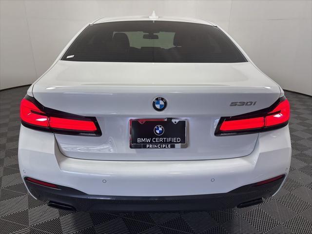 used 2022 BMW 530 car, priced at $39,562
