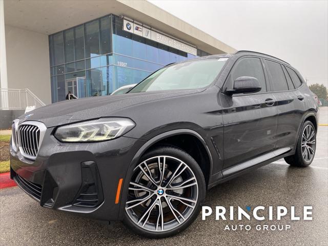 used 2022 BMW X3 car, priced at $37,462