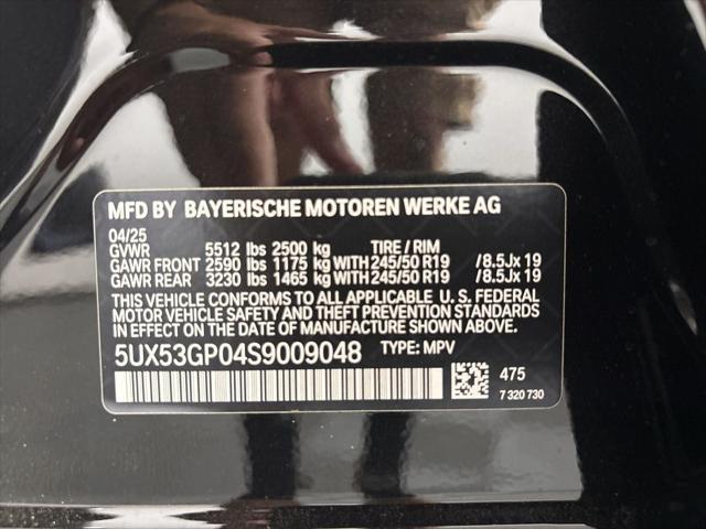 new 2025 BMW X3 car, priced at $59,135