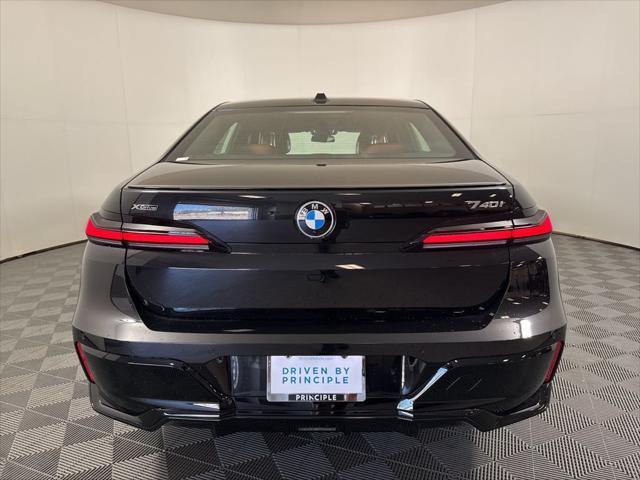 new 2025 BMW 740 car, priced at $107,475
