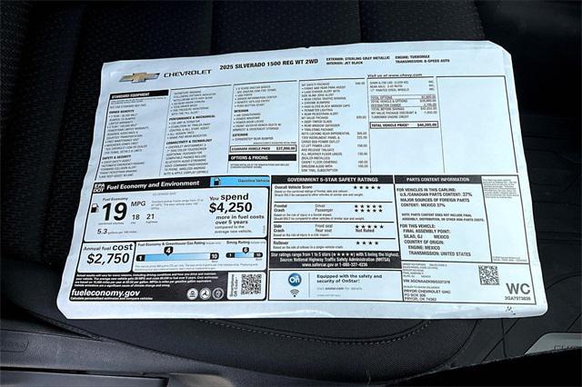 new 2025 Chevrolet Silverado 1500 car, priced at $37,205