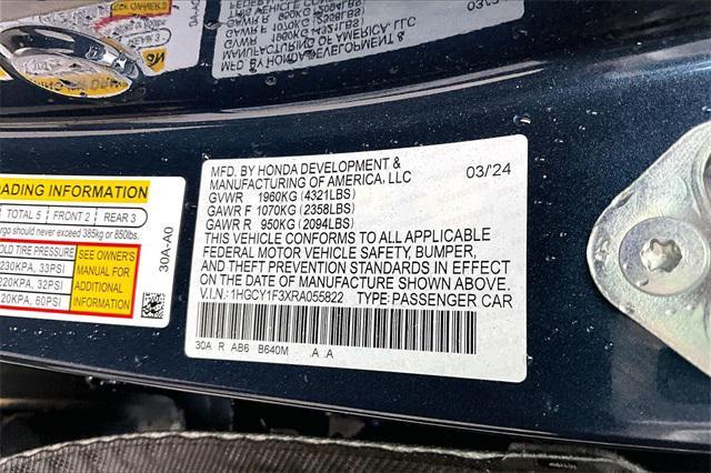 used 2024 Honda Accord car, priced at $25,725