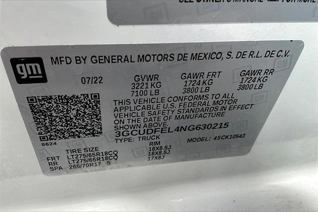 used 2022 Chevrolet Silverado 1500 car, priced at $41,120