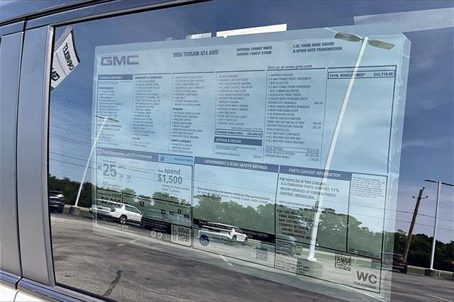 new 2026 GMC Terrain car, priced at $43,710